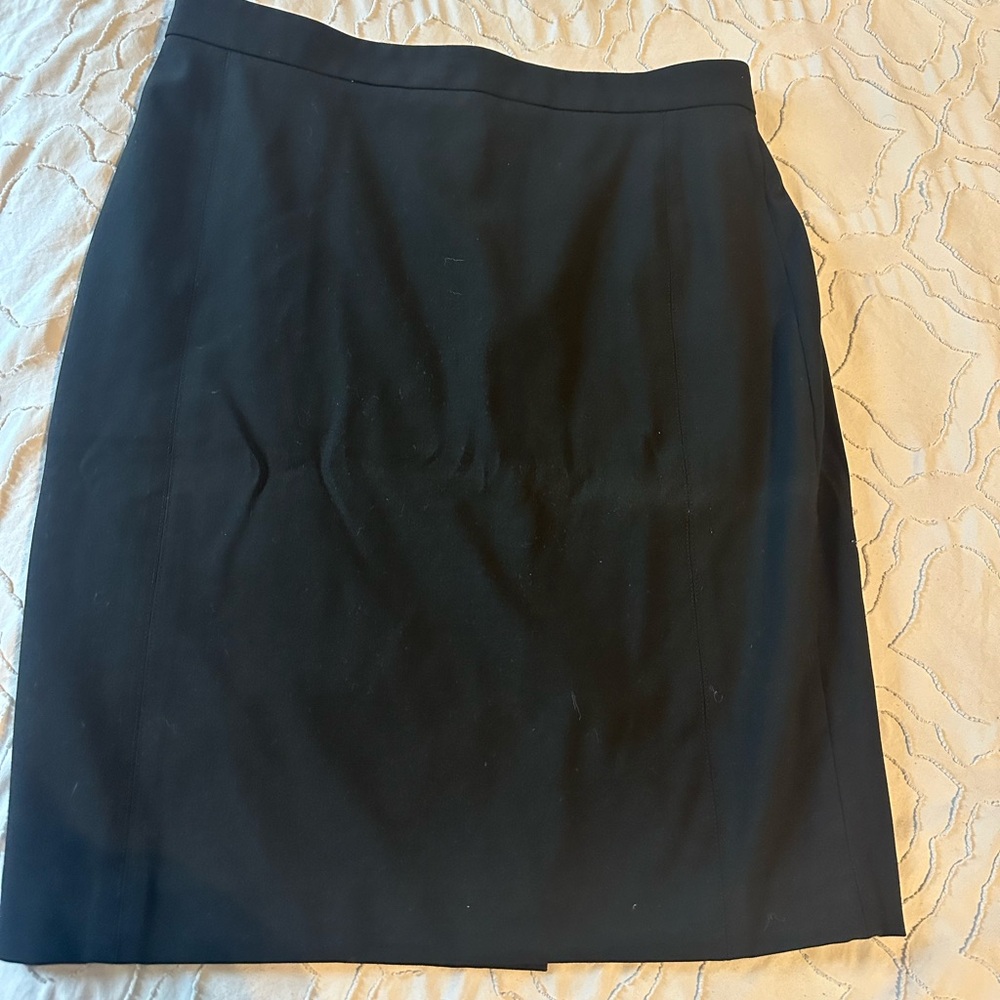 Ann Taylor black suit pencil skirt